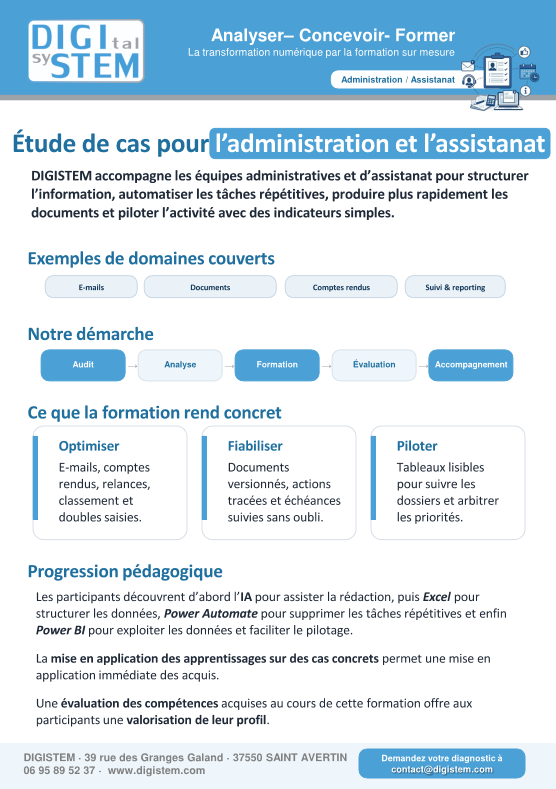 Illustration plaquette d'audit et formation en entreprise
